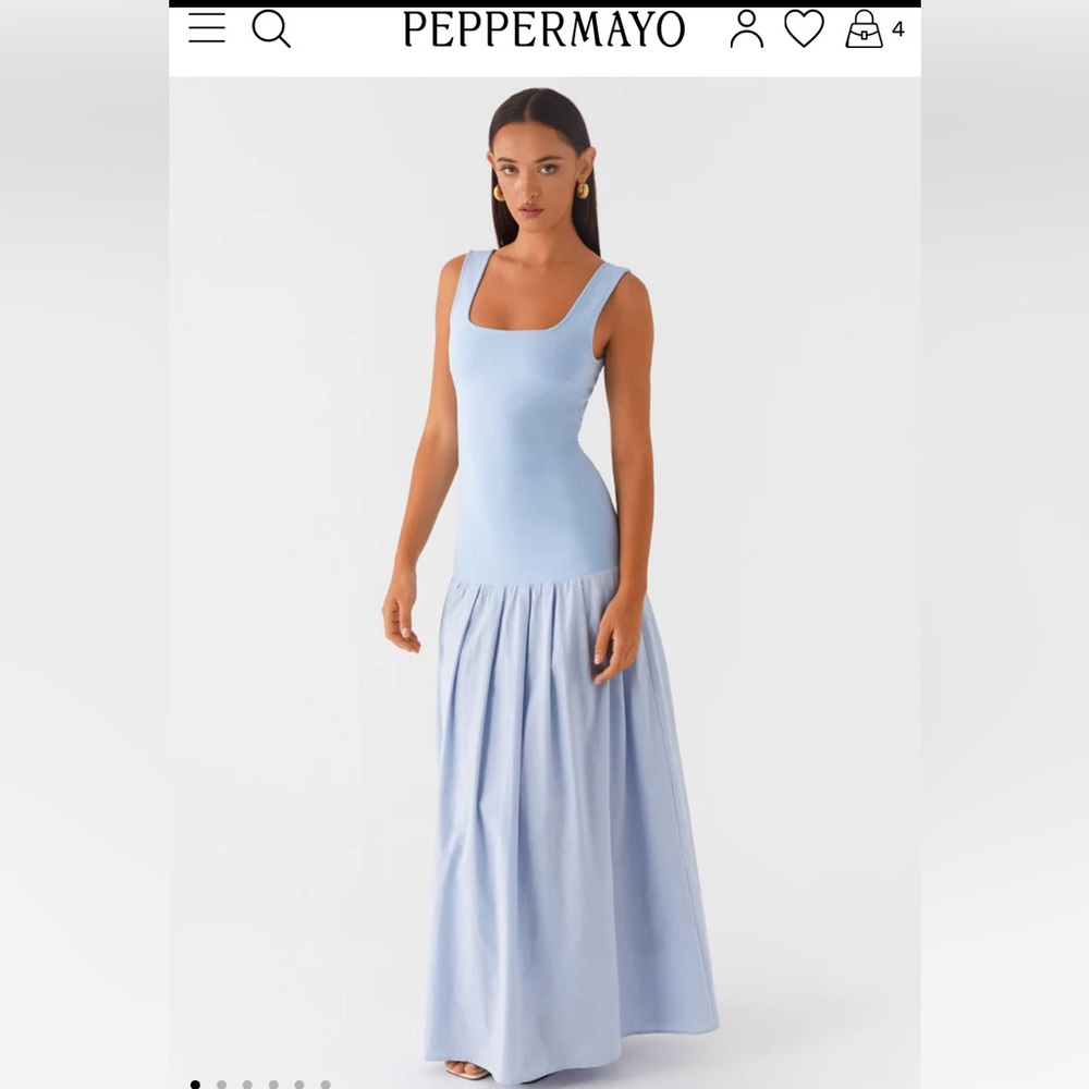 Peppermayo Jaxon Maxi Dress - Blue